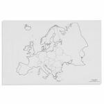 Európa - politická mapa - 50ks - Nienhuis