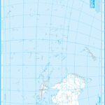 Austrália a Oceánia 1 : 45 000 000 A4 slepá mapa