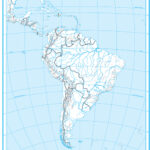 Južná Amerika 1 : 45 000 000 A4 slepá mapa