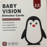 Čierno-bielo-červené kontrastné karty pre bábätká 3–6 mesiacov / Černo-bílo-červené kontrastní karty pro miminka 3–6 měsíců
