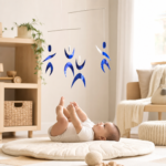 Tanečníci – Montessori závesný mobil pre bábätká / Tanečníci – Montessori závěsný mobil pro miminka