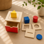 Krabička pre najmenších multi – Montessori vkladačka s viacerými vekami / Box pro nejmenší multi – Montessori vkládačka s více víčky